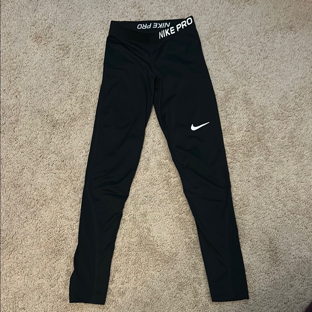 Nike Pro Kids Black Leggings